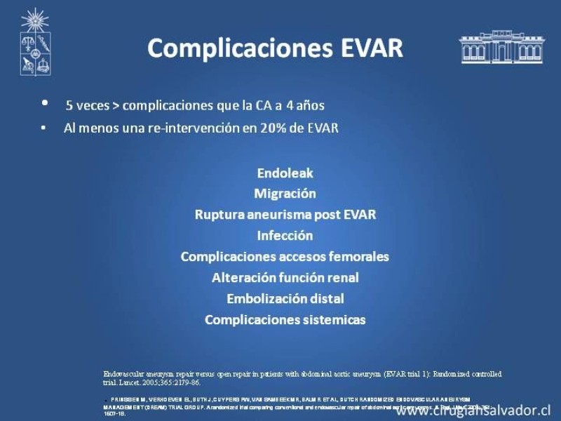 Diapositiva 9 de Complicaciones de EVAR
