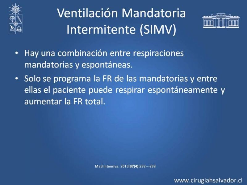 Diapositiva 10 de VMI: Modos ventilatorios: Indicaciones y manejo