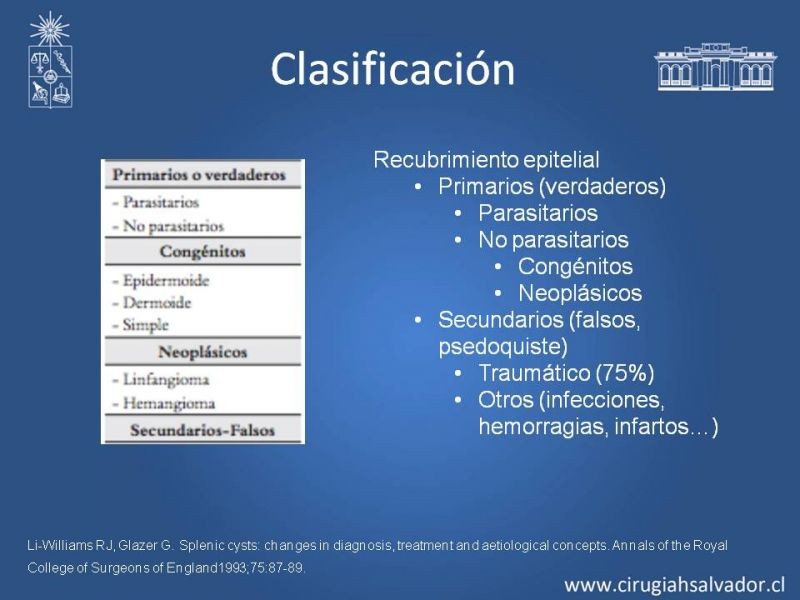 Diapositiva 5 de Quistes esplénicos