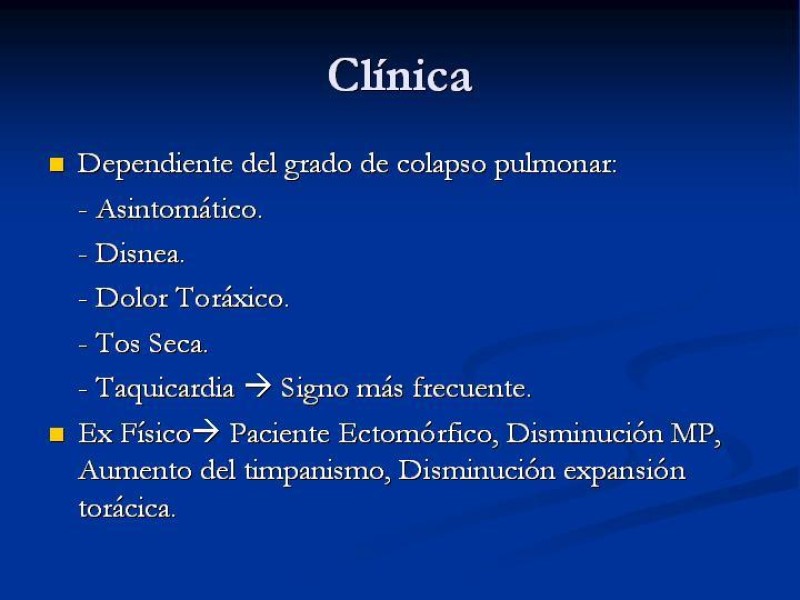 Diapositiva 7 de Neumotórax Primario