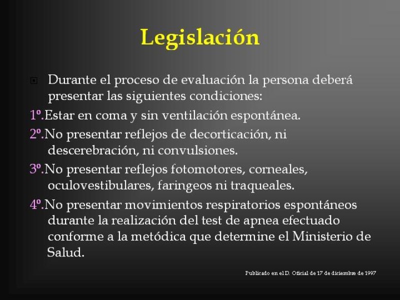 Diapositiva 18 de Muerte cerebral