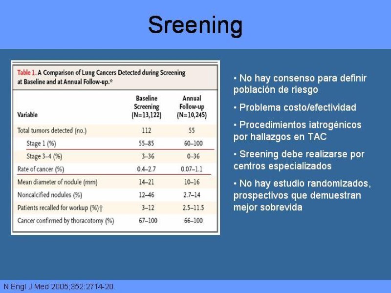 Diapositiva 9 de Cáncer Pulmonar