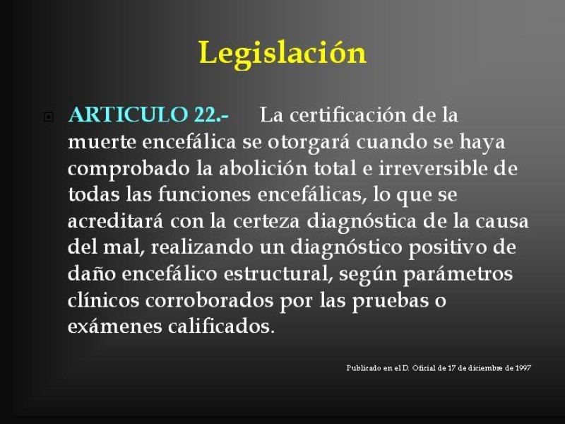 Diapositiva 16 de Muerte cerebral