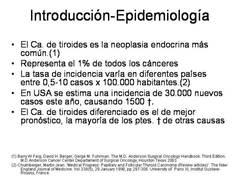 Diapositiva 1 de Cáncer de Tiroides