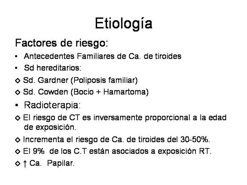 Diapositiva 3 de Cáncer de Tiroides