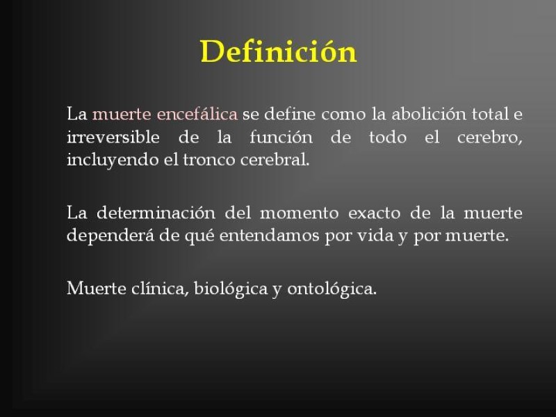 Diapositiva 1 de Muerte cerebral
