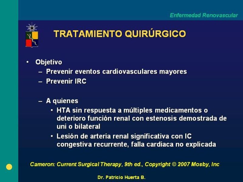 Diapositiva 16 de Enfermedad renovascular (ERV)