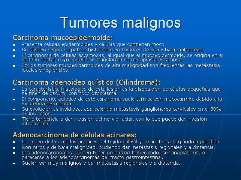 Diapositiva 17 de Tumores de las Glándulas Parótidas