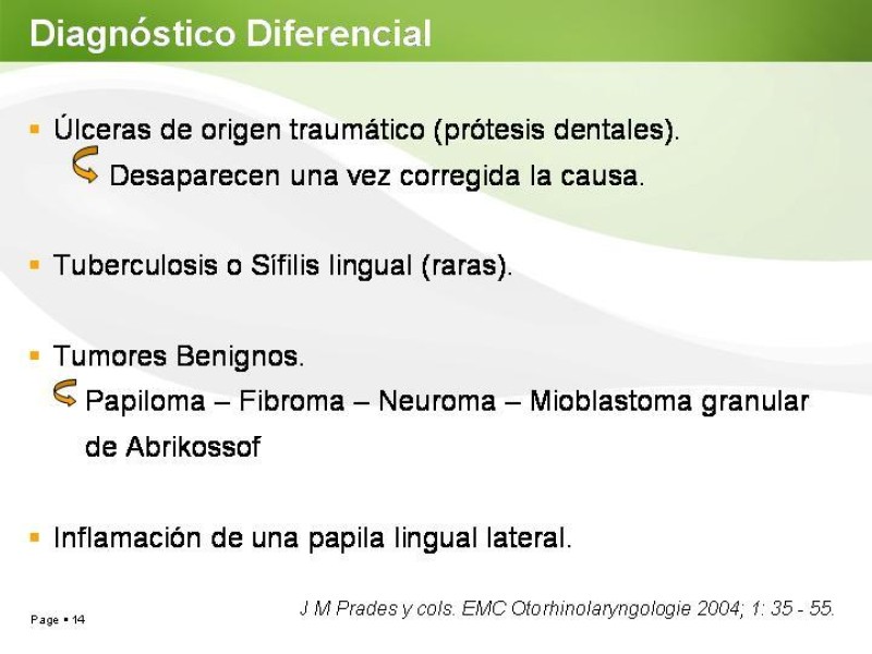 Diapositiva 13 de Cáncer de Lengua