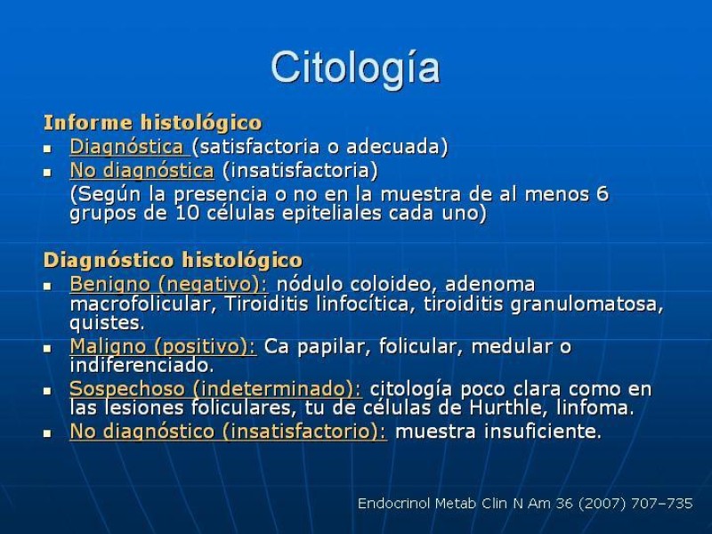 Diapositiva 17 de Estudio del Nódulo Tiroídeo