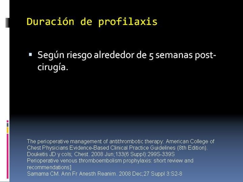 Diapositiva 38 de TEP y su profilaxis en cirugía