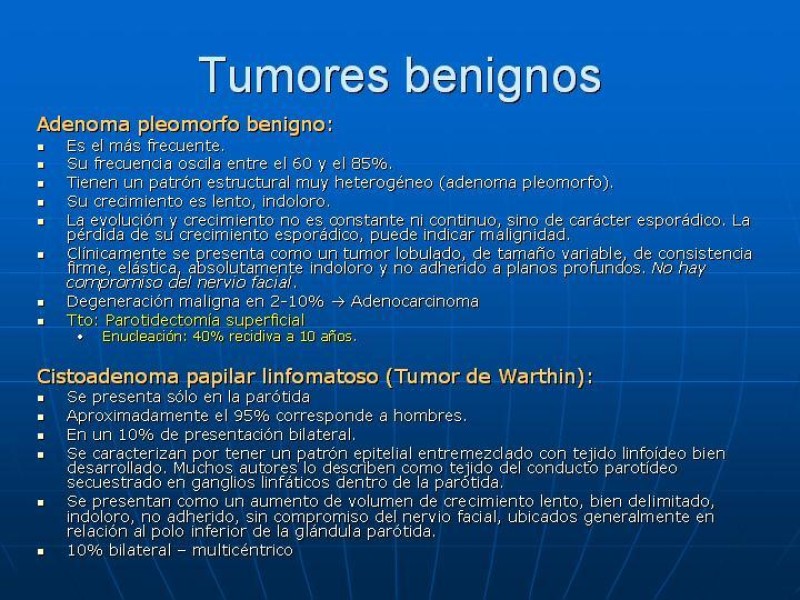 Diapositiva 16 de Tumores de las Glándulas Parótidas
