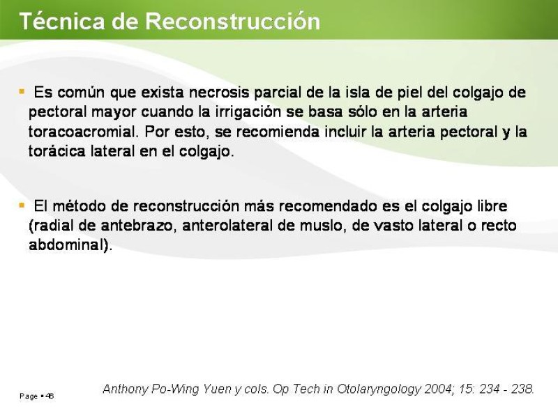 Diapositiva 45 de Cáncer de Lengua