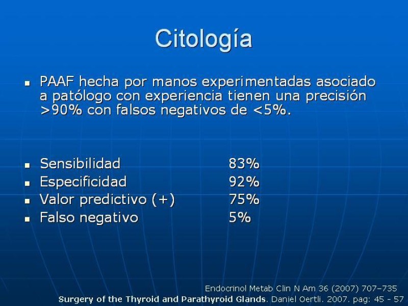 Diapositiva 15 de Estudio del Nódulo Tiroídeo