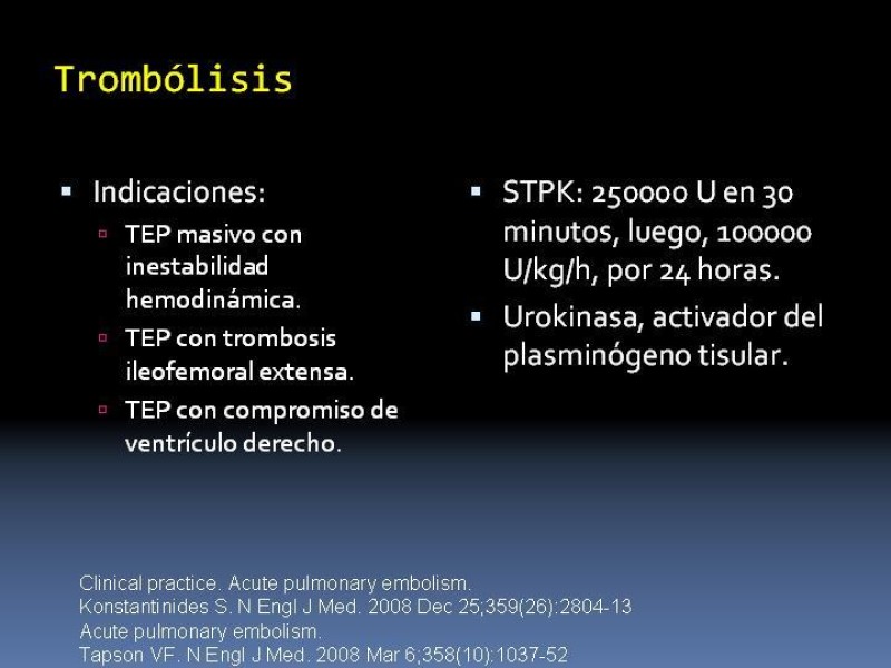 Diapositiva 26 de TEP y su profilaxis en cirugía