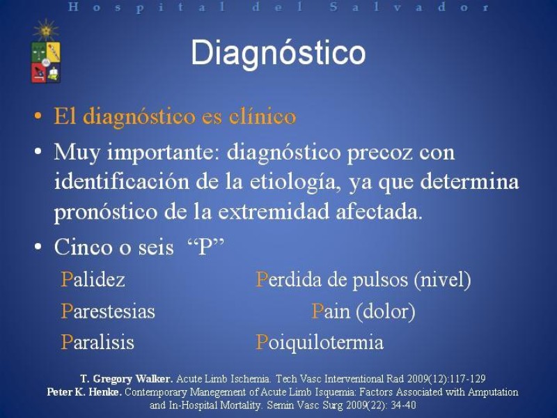 Diapositiva 8 de Isquemia arterial aguda en EEII