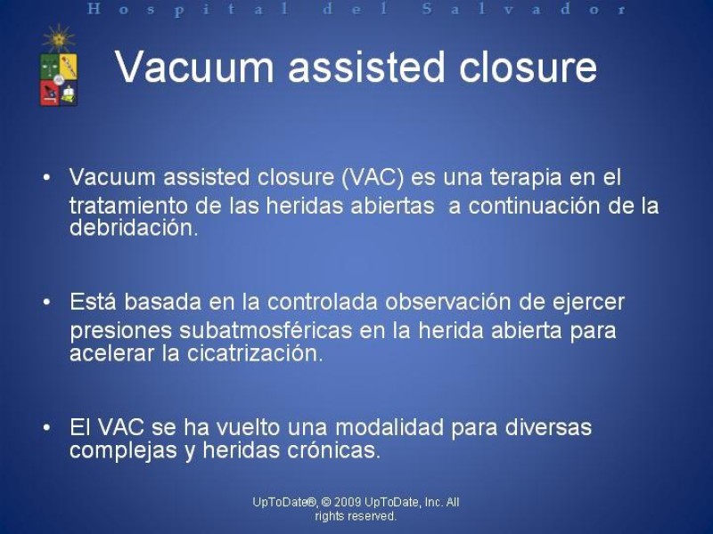 Diapositiva 15 de Vacuum-Assisted Closure en laparotomía. 