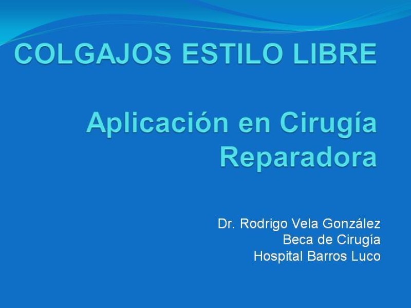 Diapositiva 48 de Colgajos estilo libre: Aplicación en cirugía reparadora