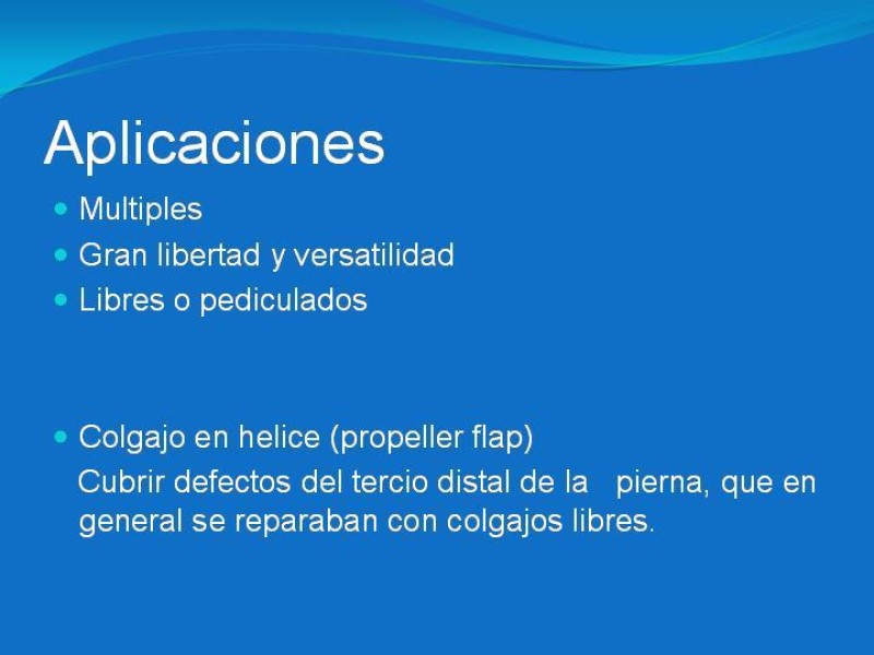 Diapositiva 21 de Colgajos estilo libre: Aplicación en cirugía reparadora