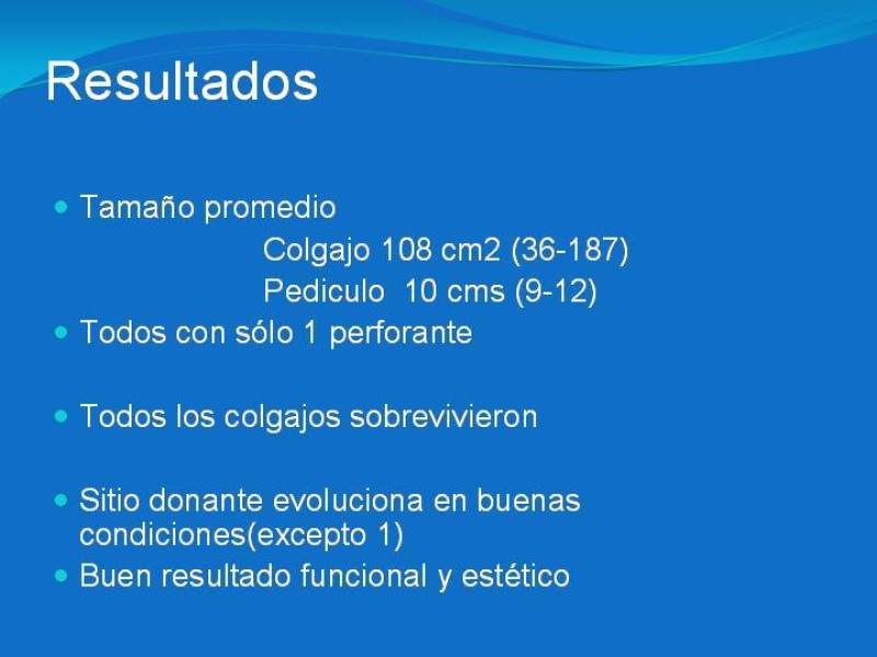 Diapositiva 28 de Colgajos estilo libre: Aplicación en cirugía reparadora