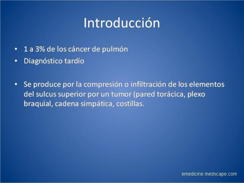 Diapositiva 2 de Tumor de Pancoast