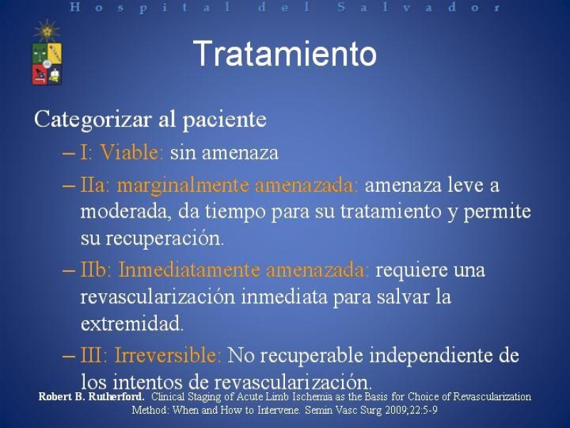 Diapositiva 15 de Isquemia arterial aguda en EEII