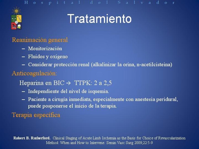 Diapositiva 16 de Isquemia arterial aguda en EEII