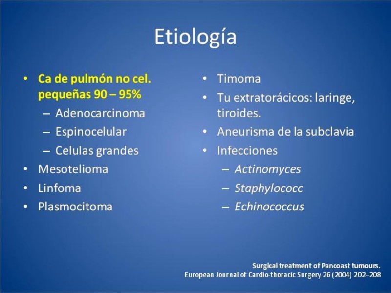 Diapositiva 7 de Tumor de Pancoast