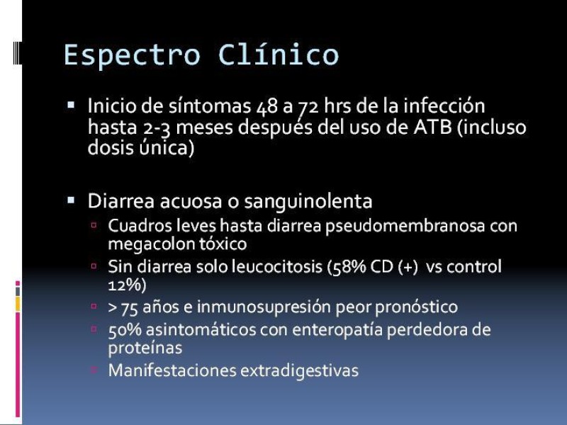 Diapositiva 10 de Diarrea asociada a antibióticos