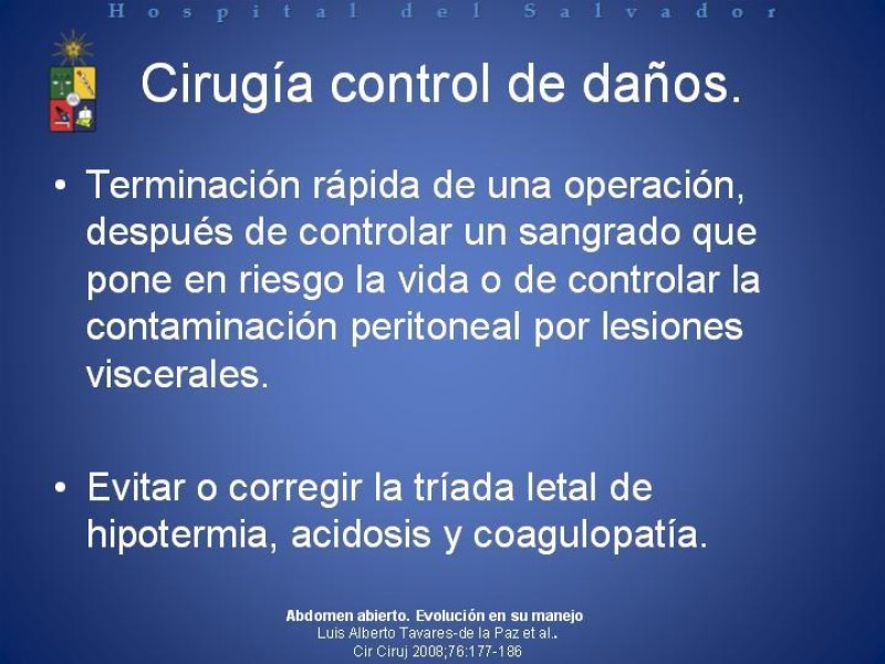 Diapositiva 3 de Vacuum-Assisted Closure en laparotomía. 