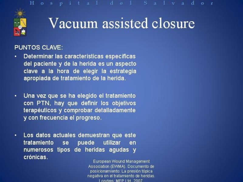 Diapositiva 25 de Vacuum-Assisted Closure en laparotomía. 