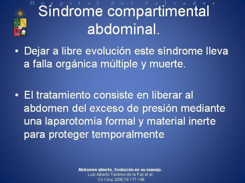 Diapositiva 6 de Vacuum-Assisted Closure en laparotomía. 