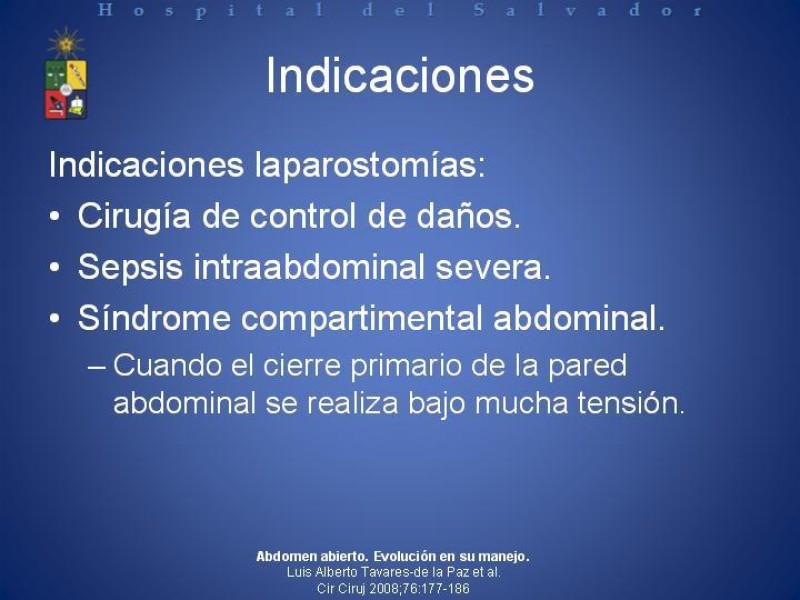 Diapositiva 2 de Vacuum-Assisted Closure en laparotomía. 