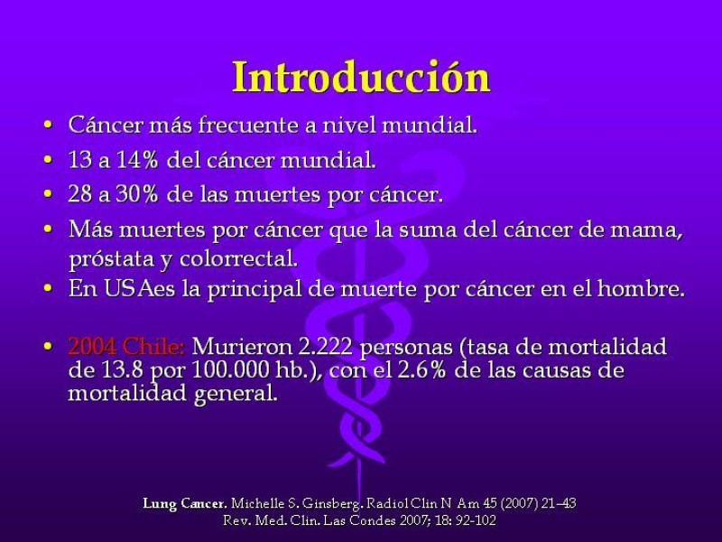 Diapositiva 1 de Cáncer de pulmón