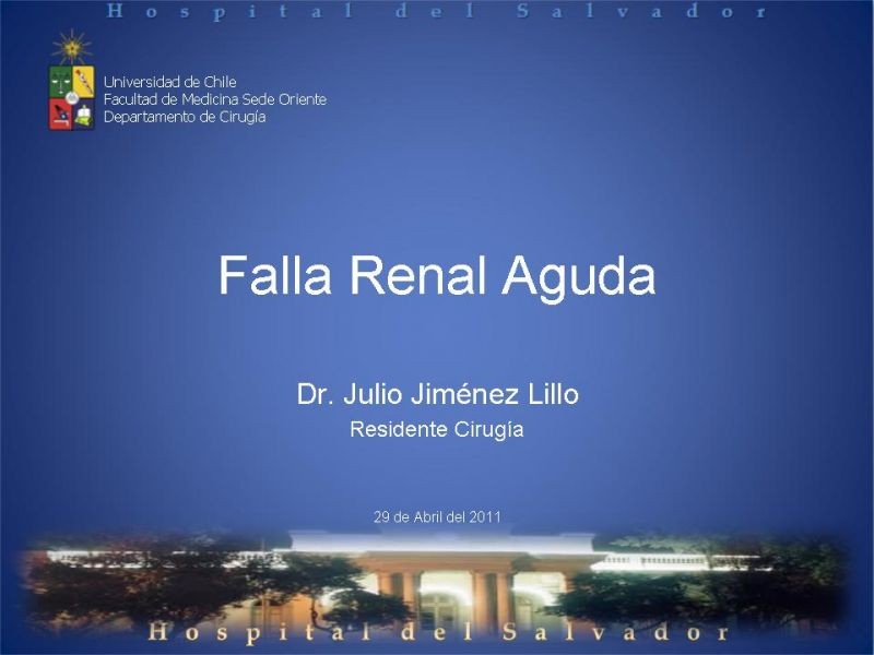 Diapositiva 22 de Falla Renal Aguda