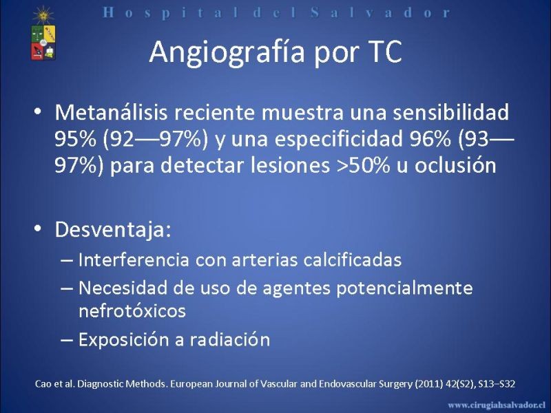Diapositiva 30 de Laboratorio Vascular en EAO