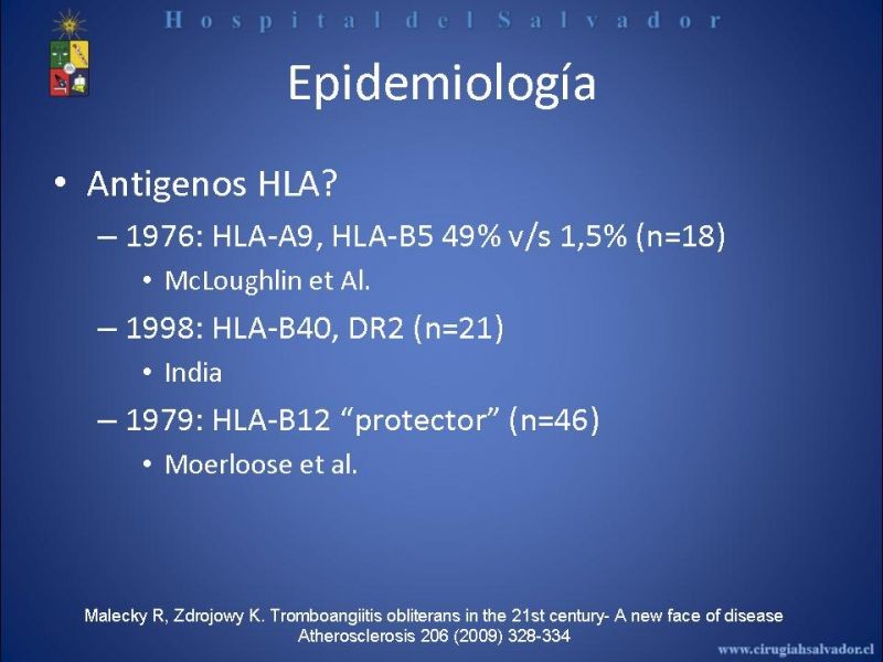 Diapositiva 8 de Tromboangeitis Obliterante(Enfermedad de Buerger)