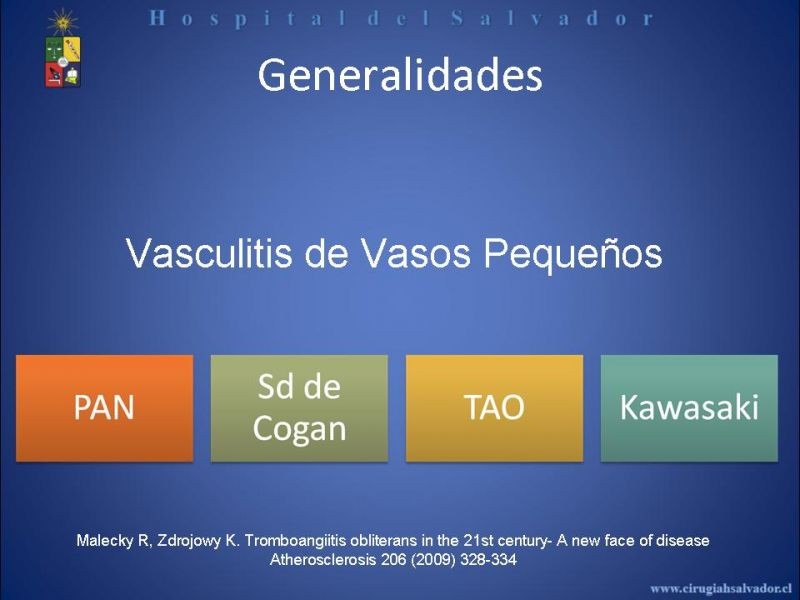 Diapositiva 3 de Tromboangeitis Obliterante(Enfermedad de Buerger)