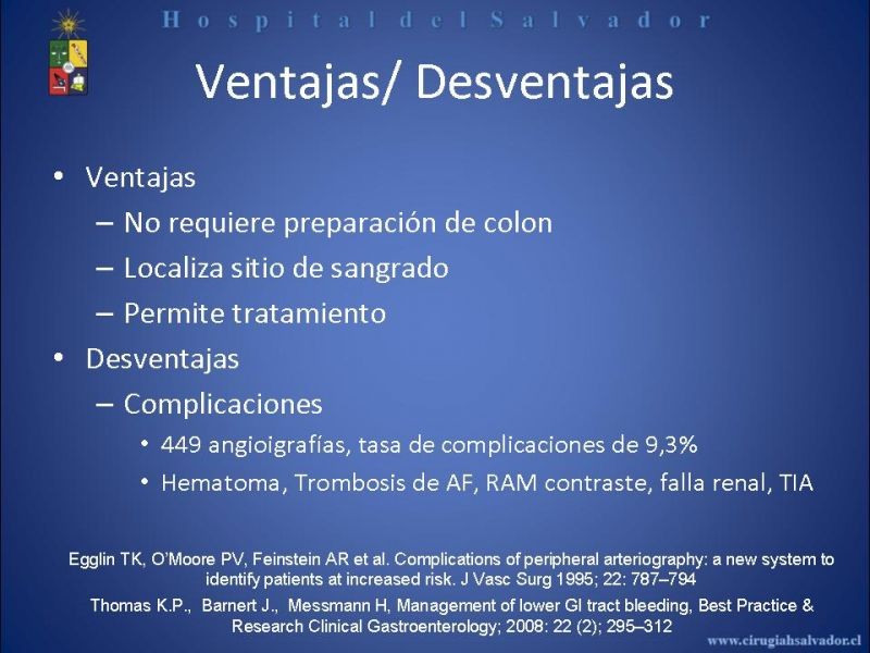 Diapositiva 10 de Angiografía en Hemorragia Digestiva
