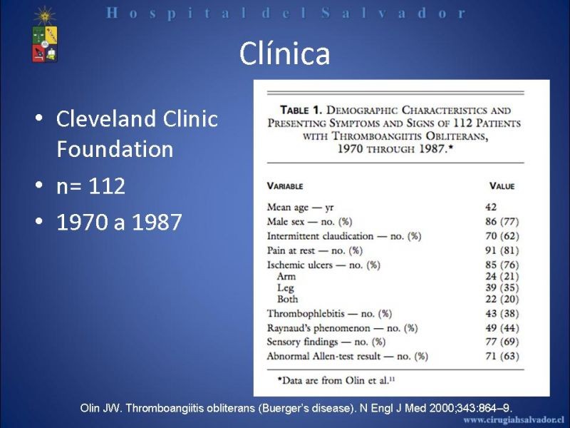 Diapositiva 14 de Tromboangeitis Obliterante(Enfermedad de Buerger)