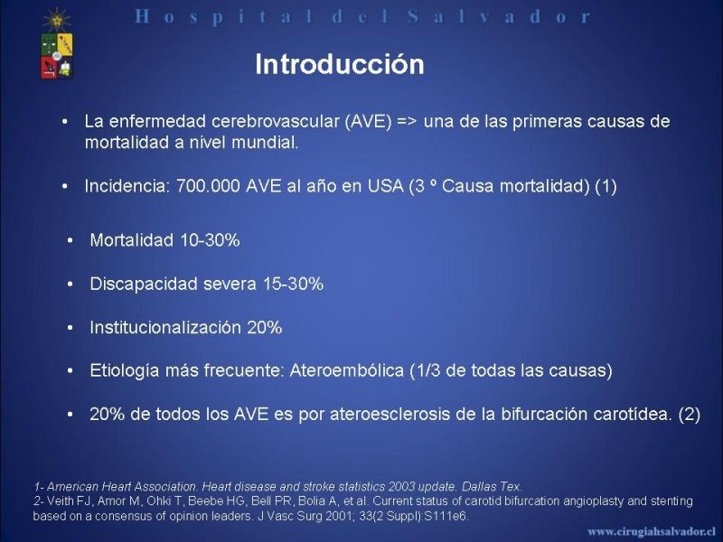 Diapositiva 1 de Patología Carotídea