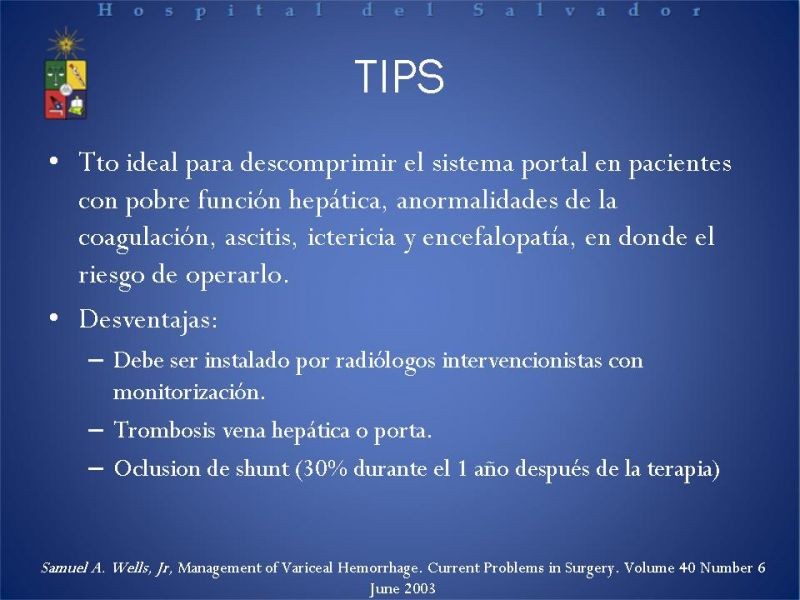 Diapositiva 35 de Hipertensión Portal:Alternativas Terapeuticas