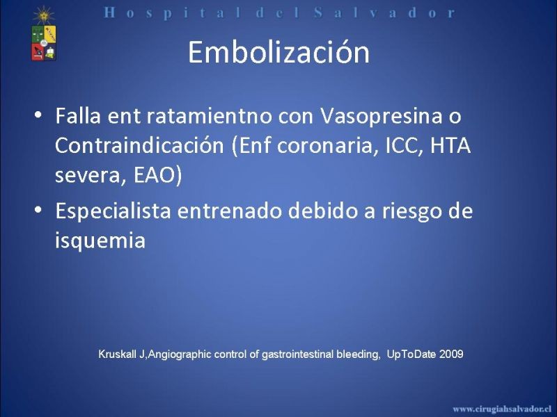 Diapositiva 13 de Angiografía en Hemorragia Digestiva
