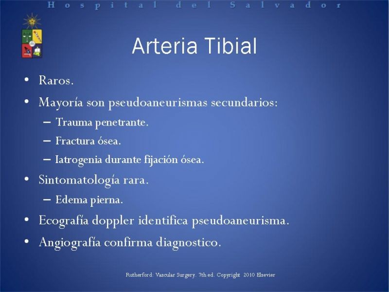 Diapositiva 30 de Aneurismas Arteriales EEII