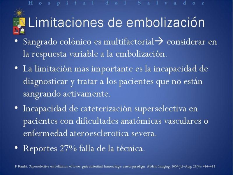 Diapositiva 11 de Cirugía endovascular en HDB