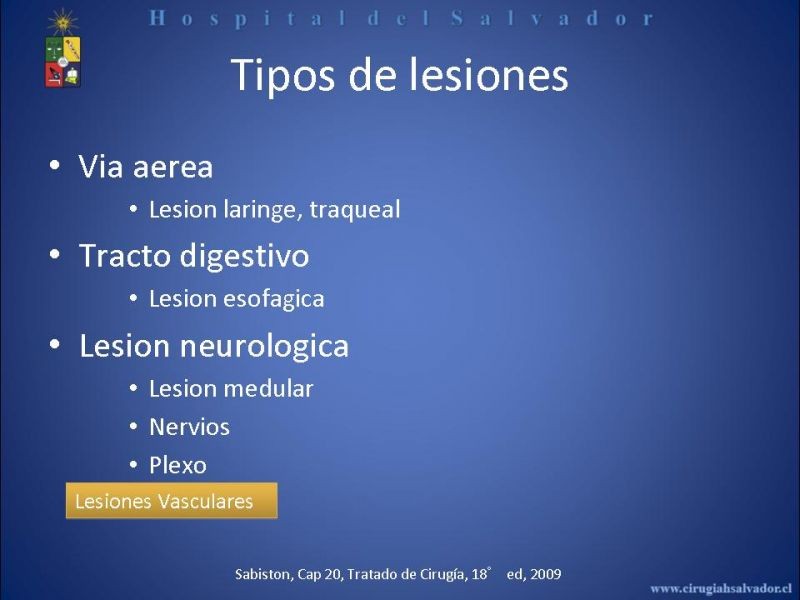 Diapositiva 8 de Trauma Vascular Cervical