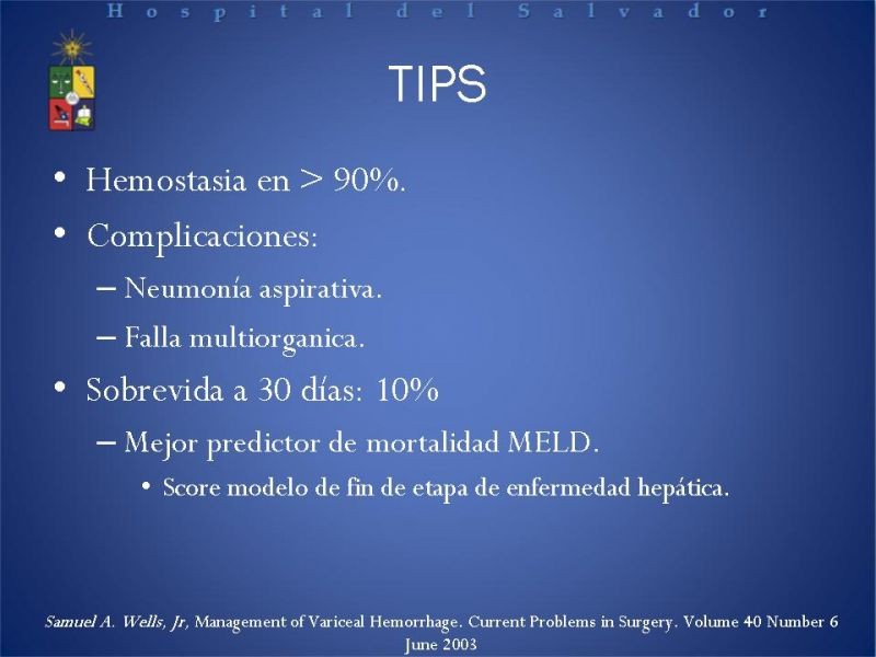 Diapositiva 33 de Hipertensión Portal:Alternativas Terapeuticas