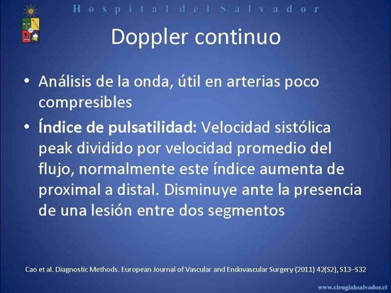 Diapositiva 16 de Laboratorio Vascular en EAO