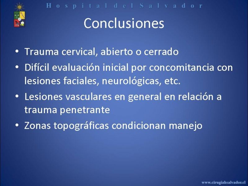 Diapositiva 30 de Trauma Vascular Cervical