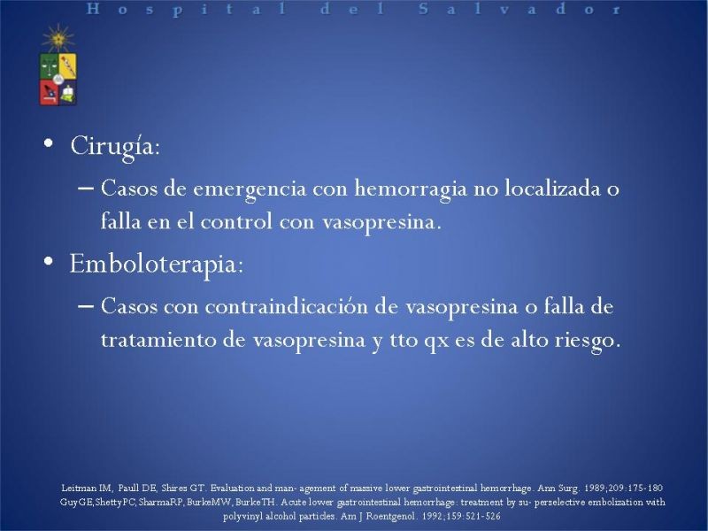 Diapositiva 5 de Cirugía endovascular en HDB